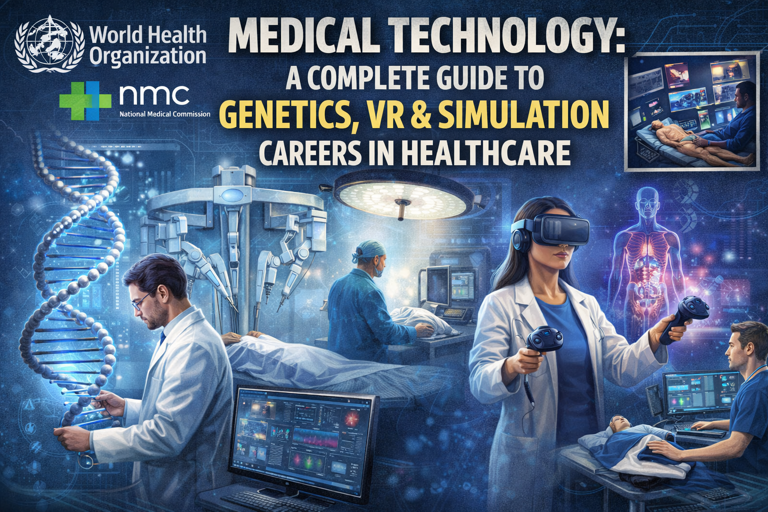 Medical Technology: A Complete Guide to Genetics, VR & Simulation Careers in Healthcare (WHO & NMC Perspective)